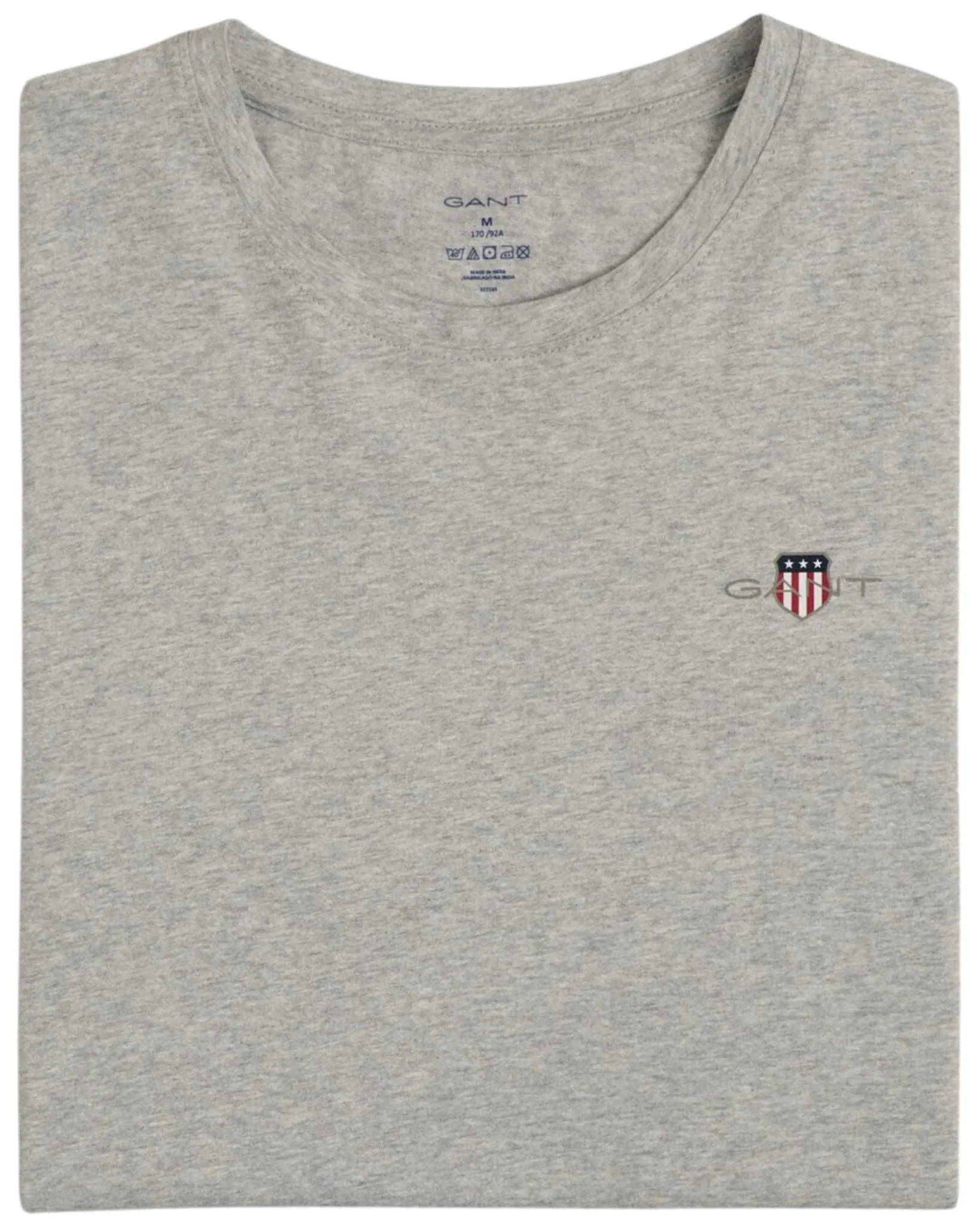 Shield Logo Jersey Pyjama T-Shirt, Light Grey Melange