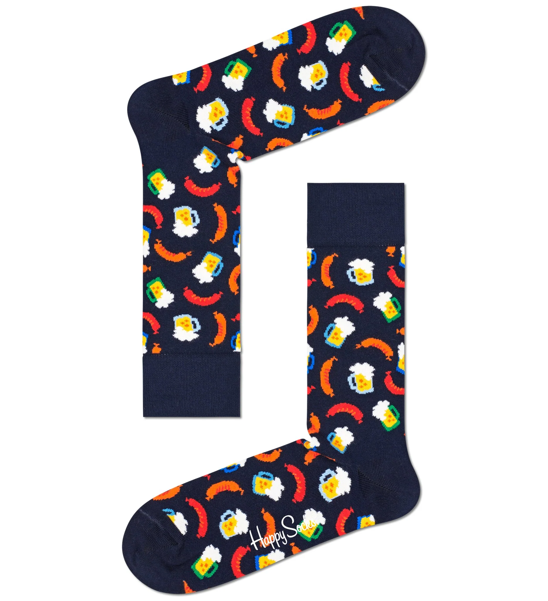 2-Pack Beer Socks Gift Box, Green/Navy - Image 2