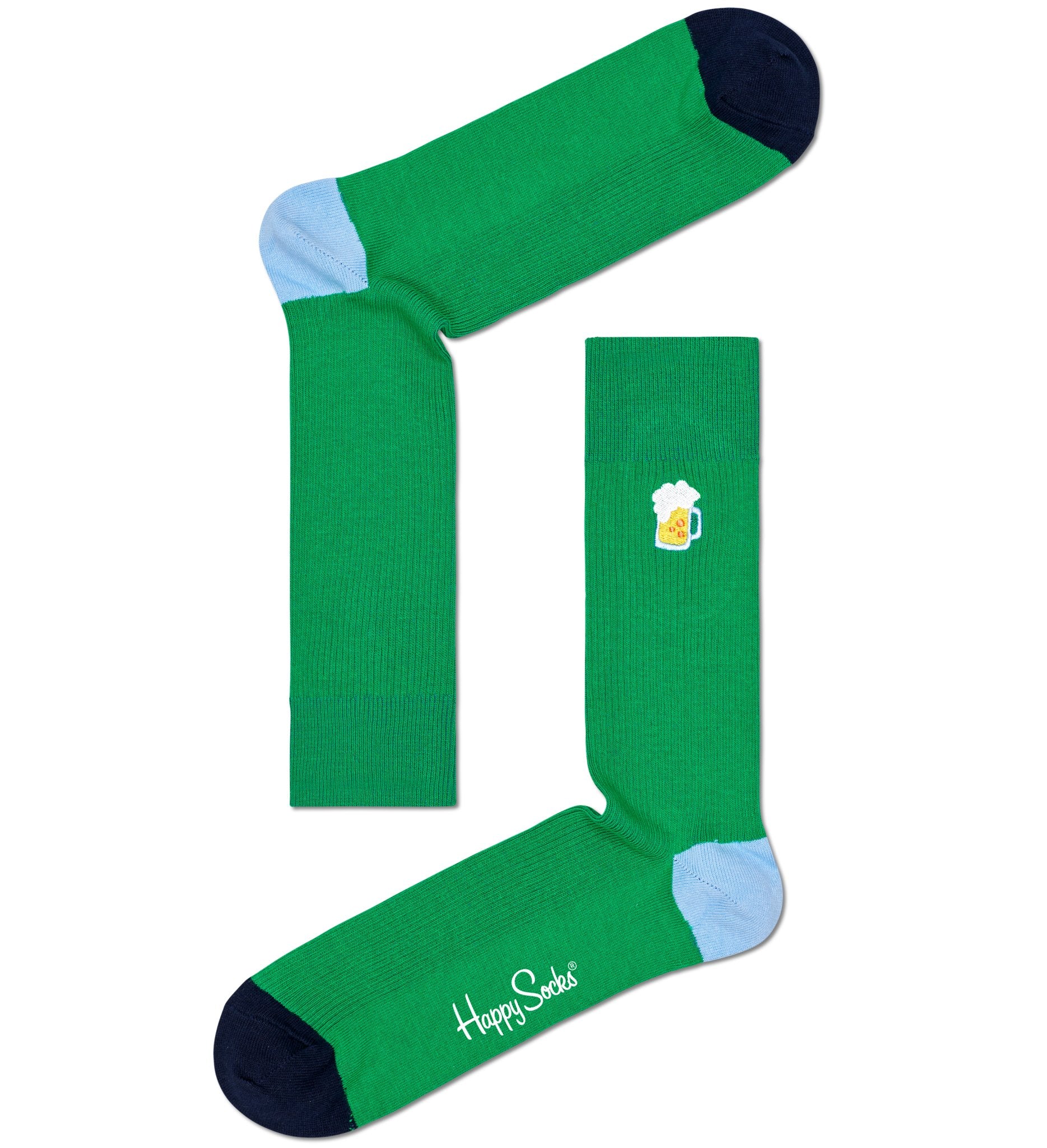 2-Pack Beer Socks Gift Box, Green/Navy - Image 3