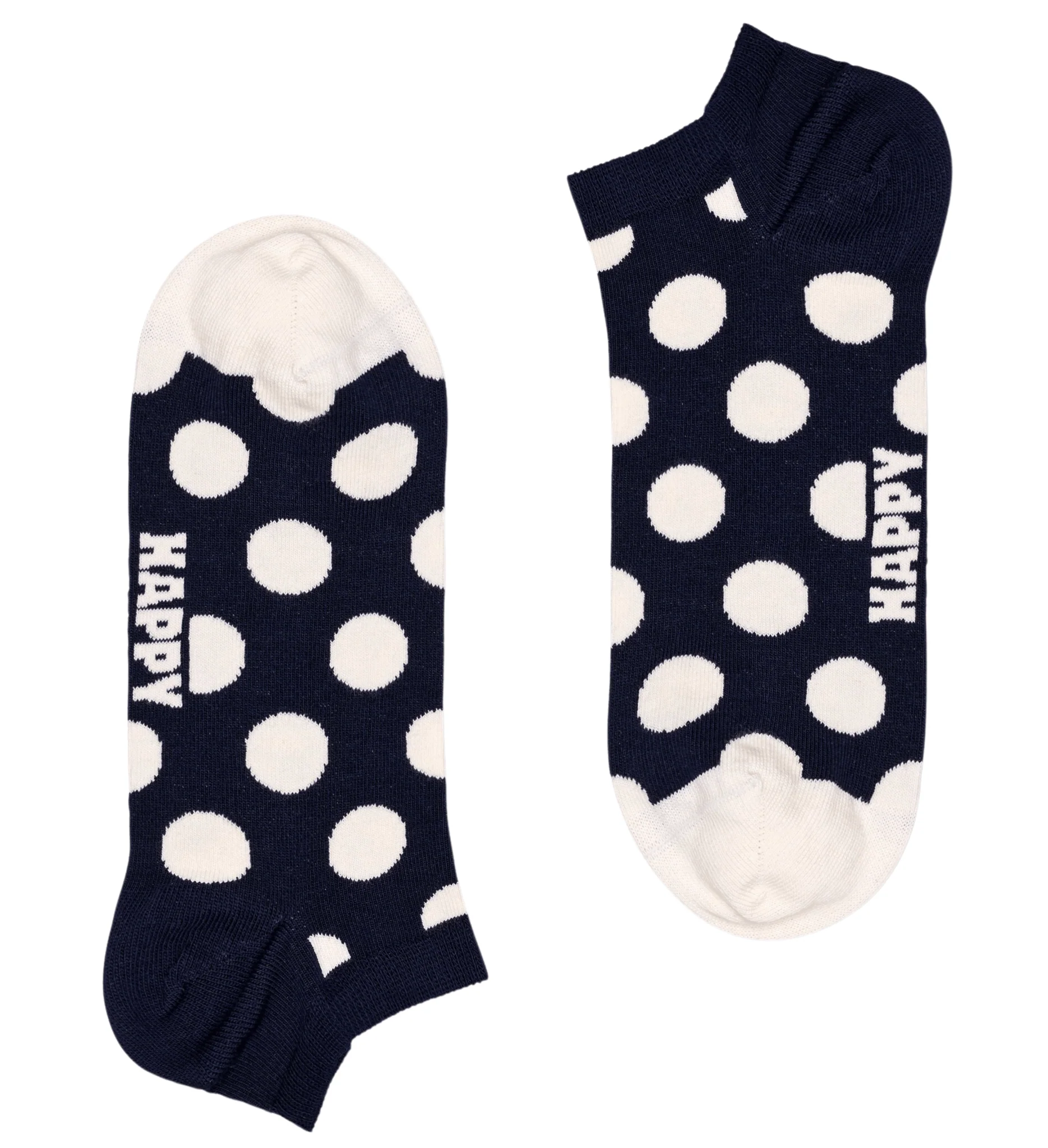 2-pack Big Dot Stripe Low Socks, Navy/White - Image 5