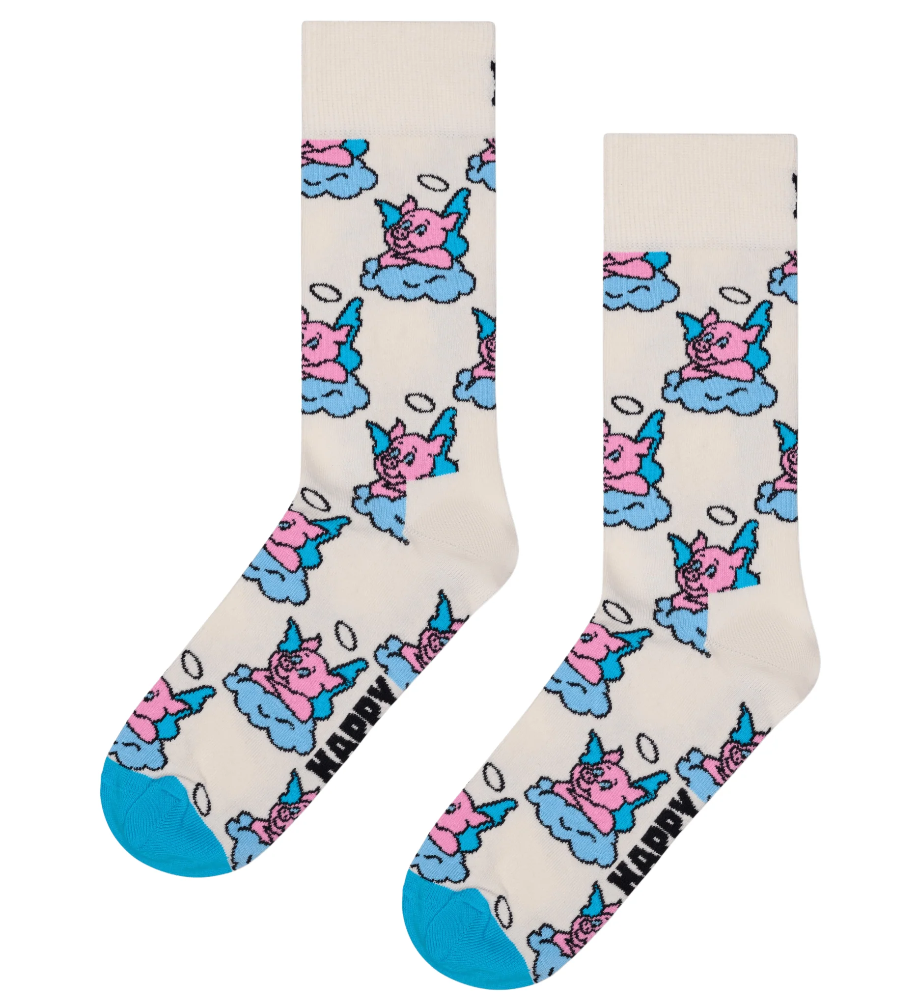 2-Pack Good Pig Bad Pig Socks Gift Box, White - Image 5