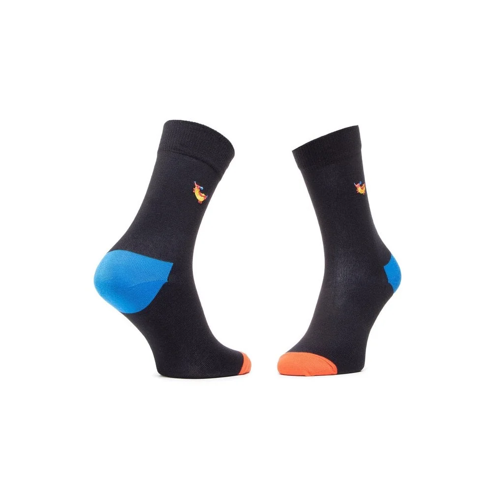 2-Pack Hot Dog Socks Gift Box, Black/Blue - Image 5