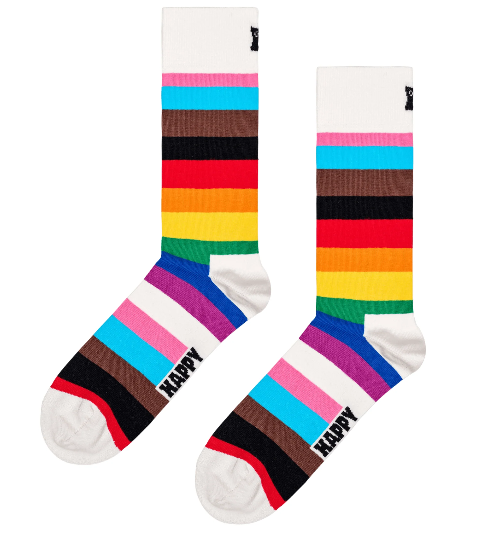 2-Pack Pride Socks Gift Box, White - Image 3