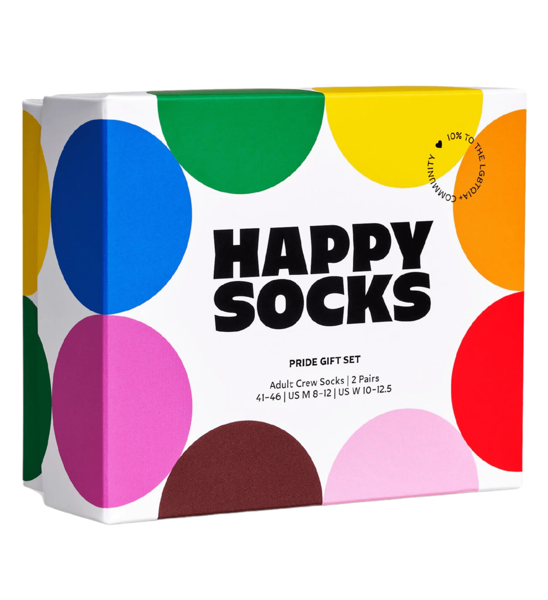 2-Pack Pride Socks Gift Box, White - Image 5