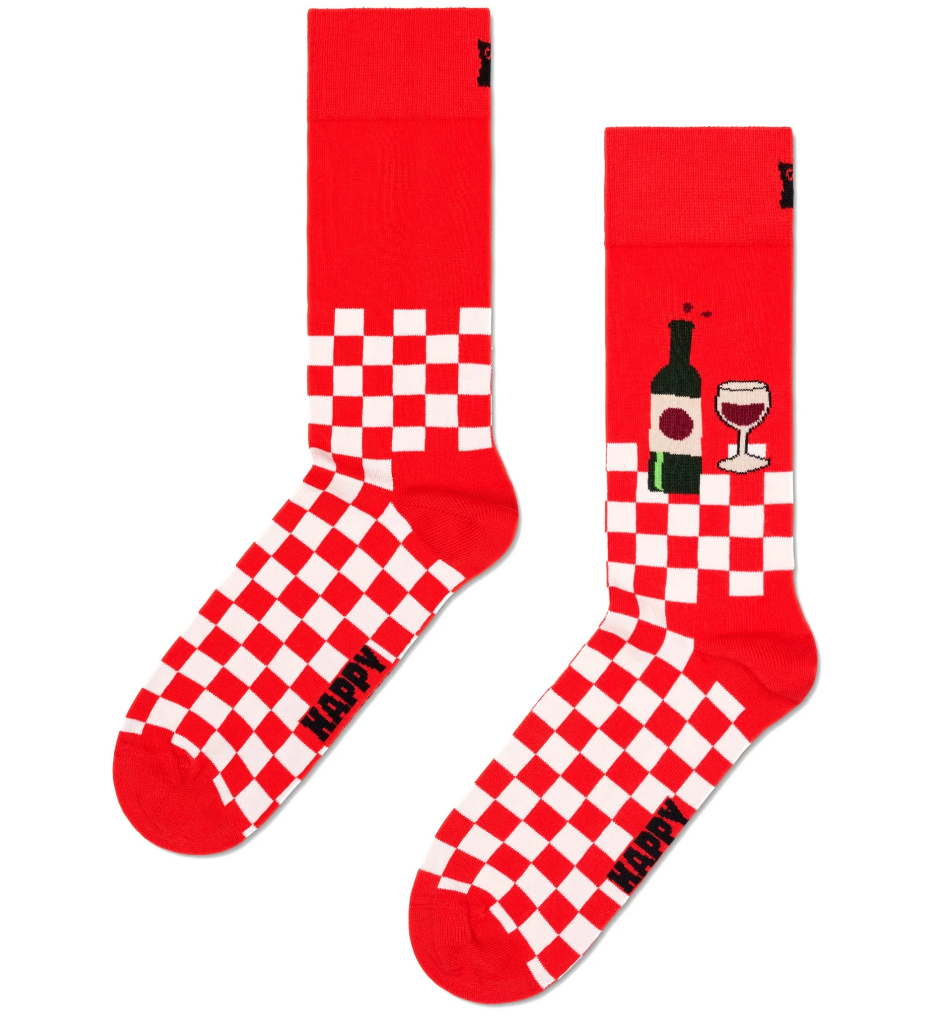 2-Pack Wine Socks Gift Box, Red/Navy - Image 2