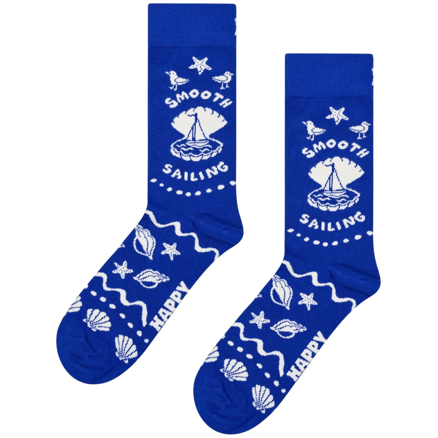 3-Pack Smooth Sailing Socks Gift Box, Blue/red - Image 3