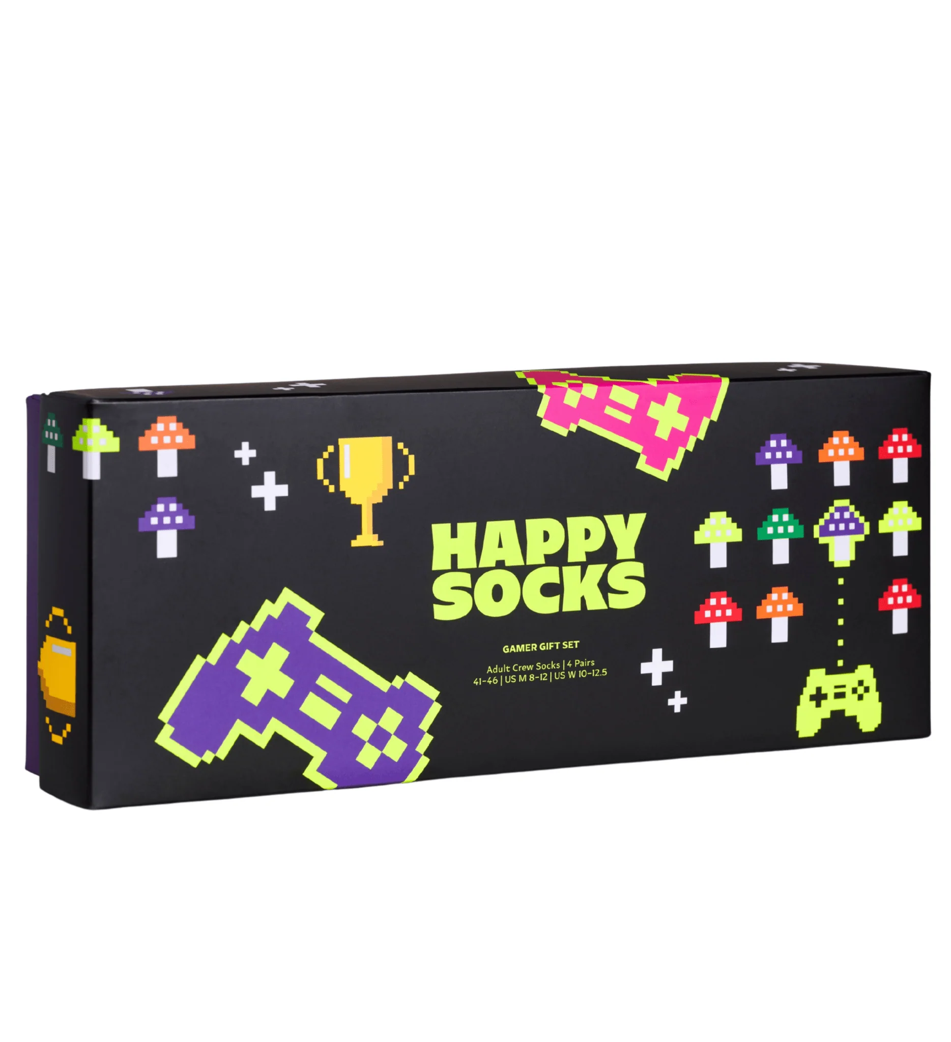 4-Pack Gamer Socks Gift Box, Black - Image 7