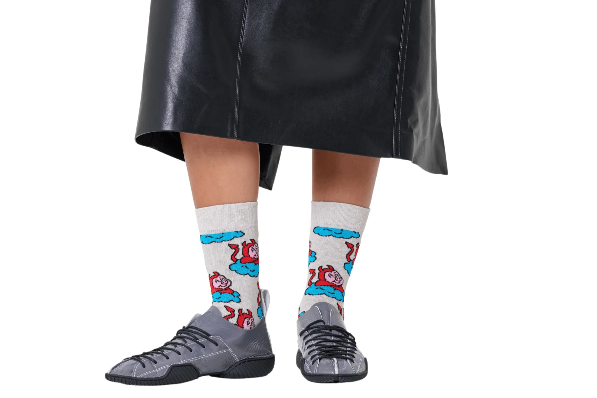 Bad Pig Socks, Grey - Image 2