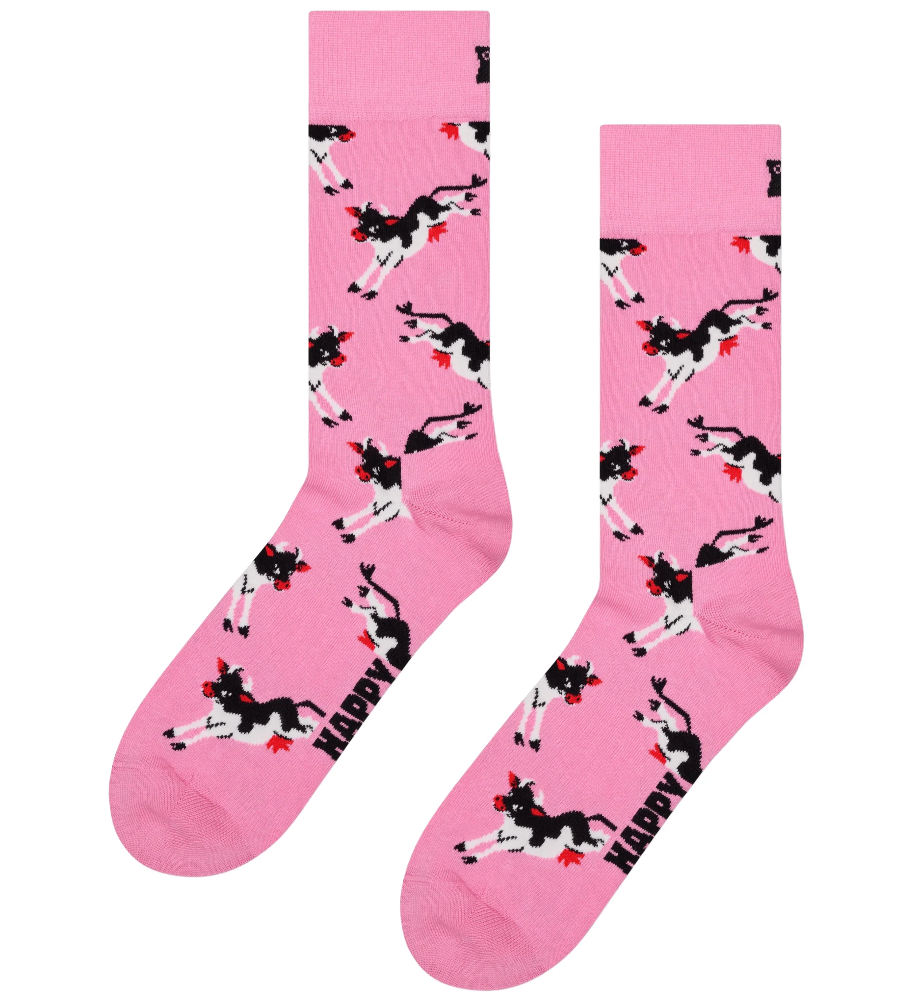 Cow Socks, Pink
