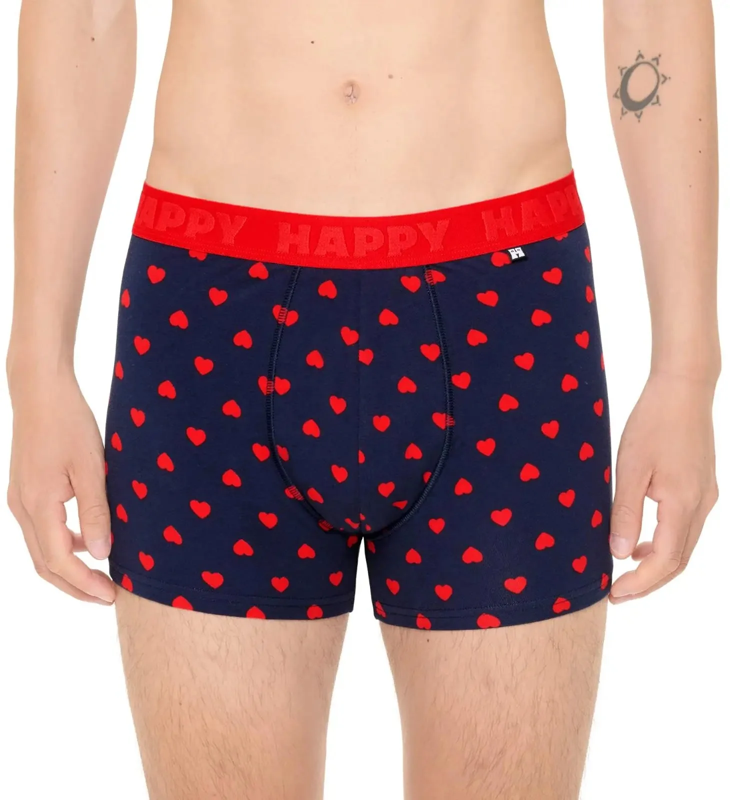 Hearts Boxer Trunk, Navy - Image 3