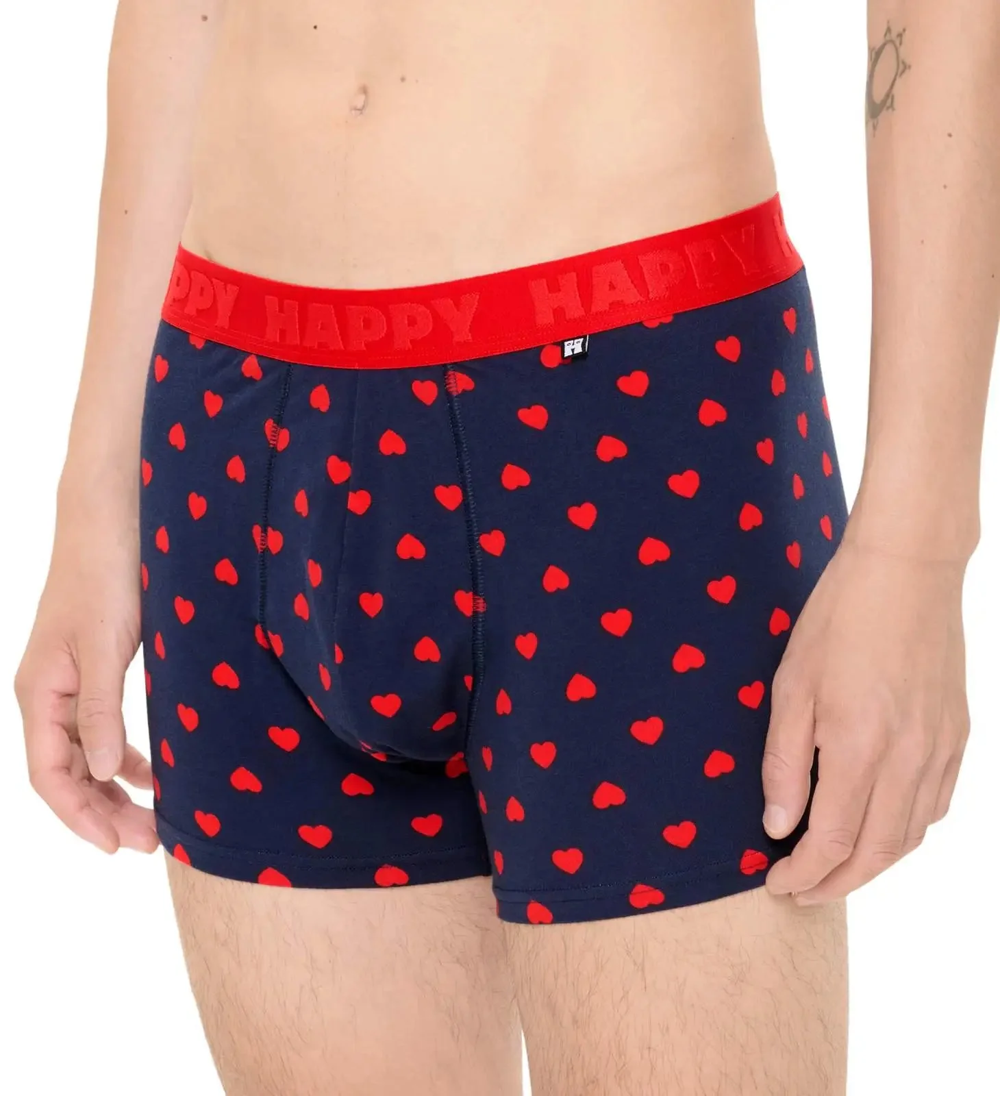 Hearts Boxer Trunk, Navy - Image 4