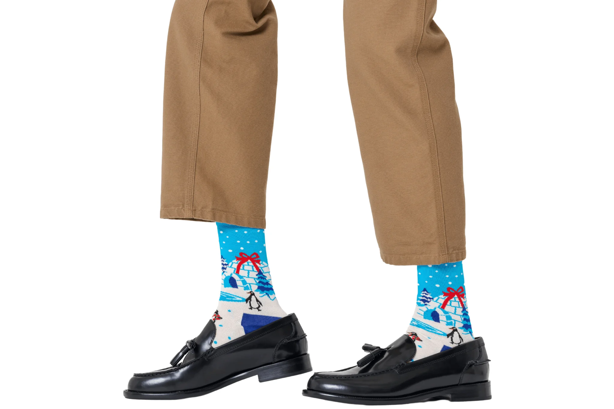 Penguins & Igloos Socks, Blue - Image 2