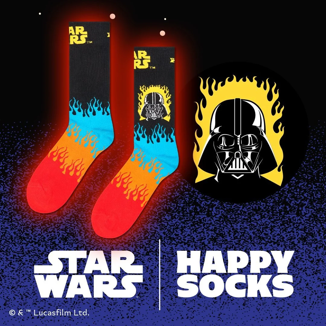 Star Wars Darth Vader Socks, Black - Image 3