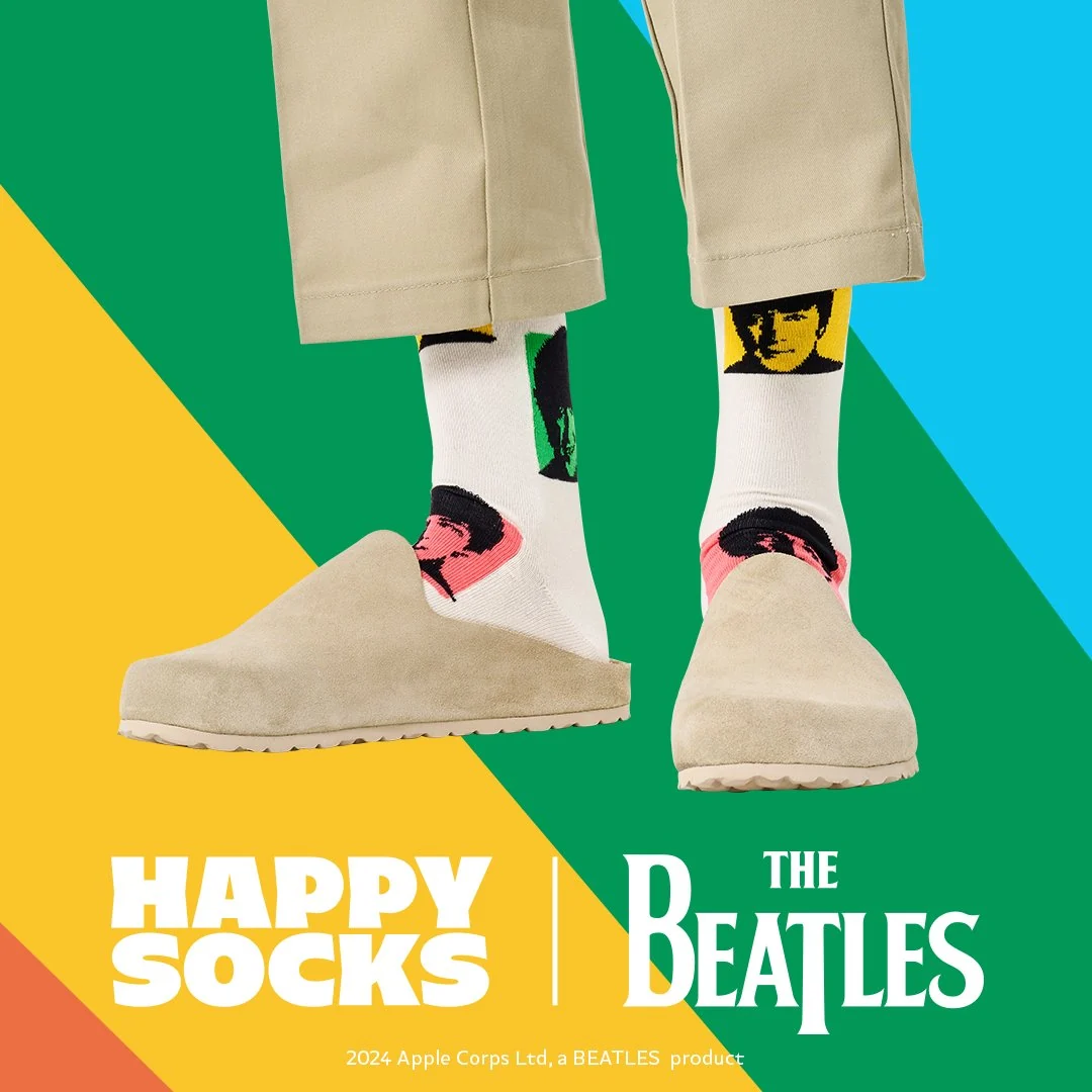The Beatles Silhouettes Socks, White - Image 5