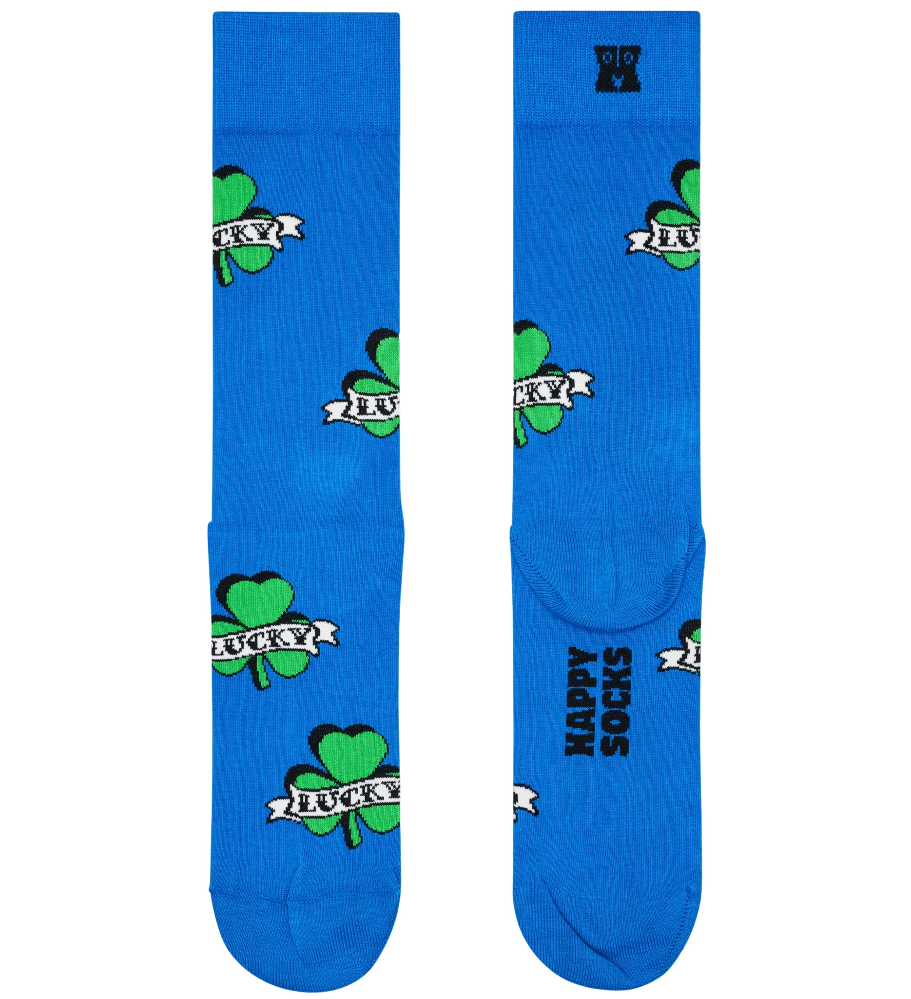 Three Leaf Lucky Sock, Blue - Image 2