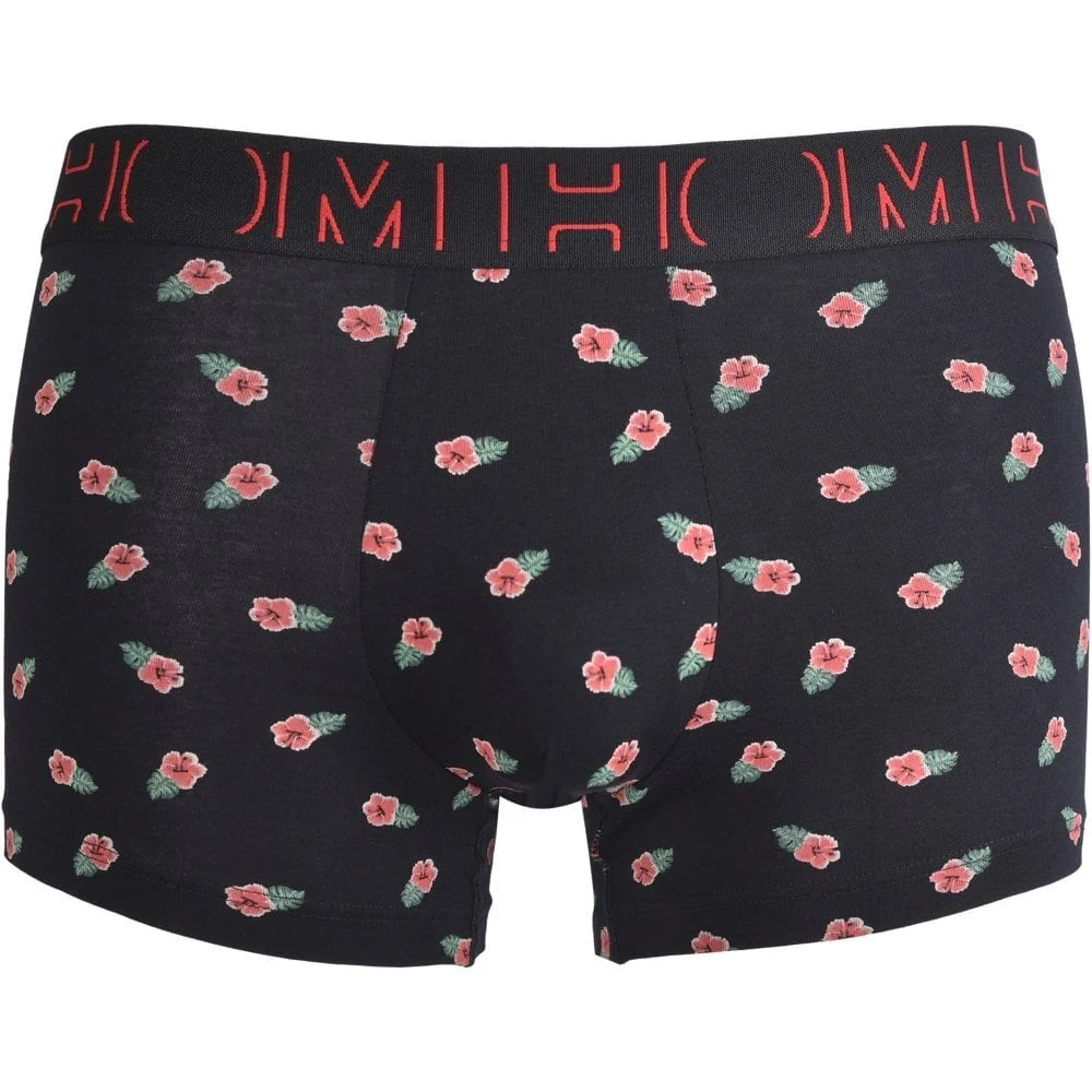 3-Pack Hibiscus Print Boxer Trunks, Black/Red - Image 5