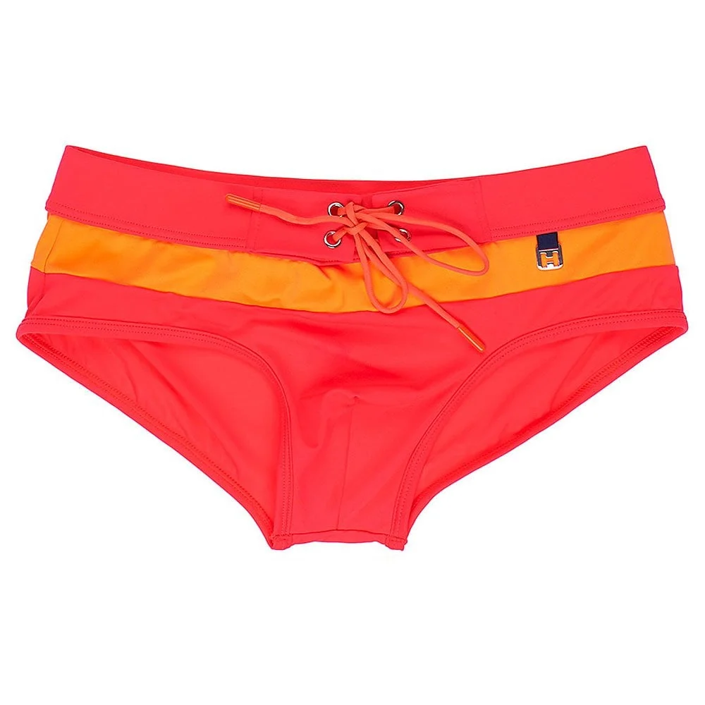 Barbado Swim Midi Briefs, Red