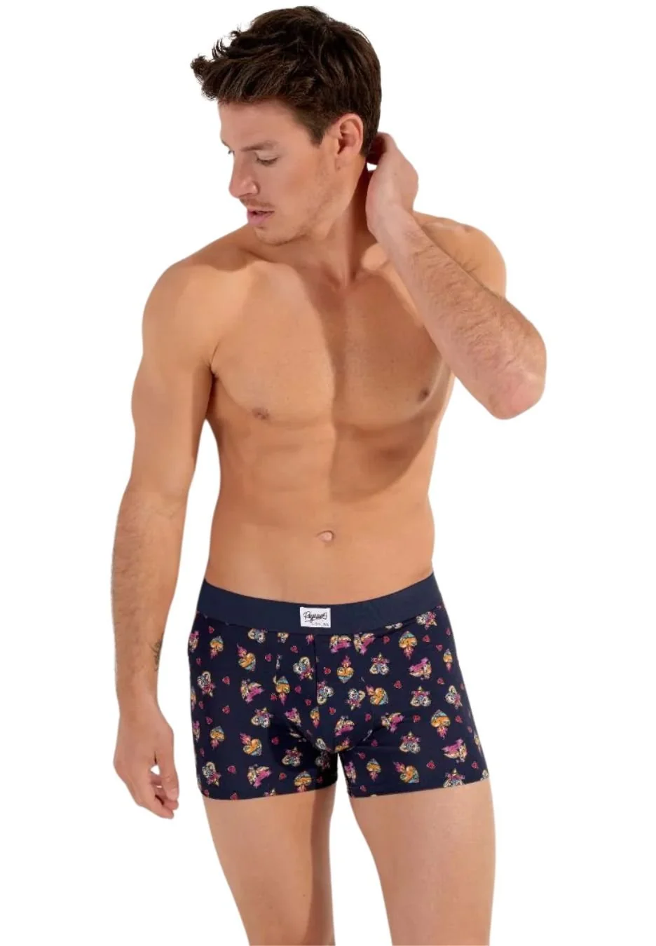 Love Story Boxer Trunk, Navy - Image 3