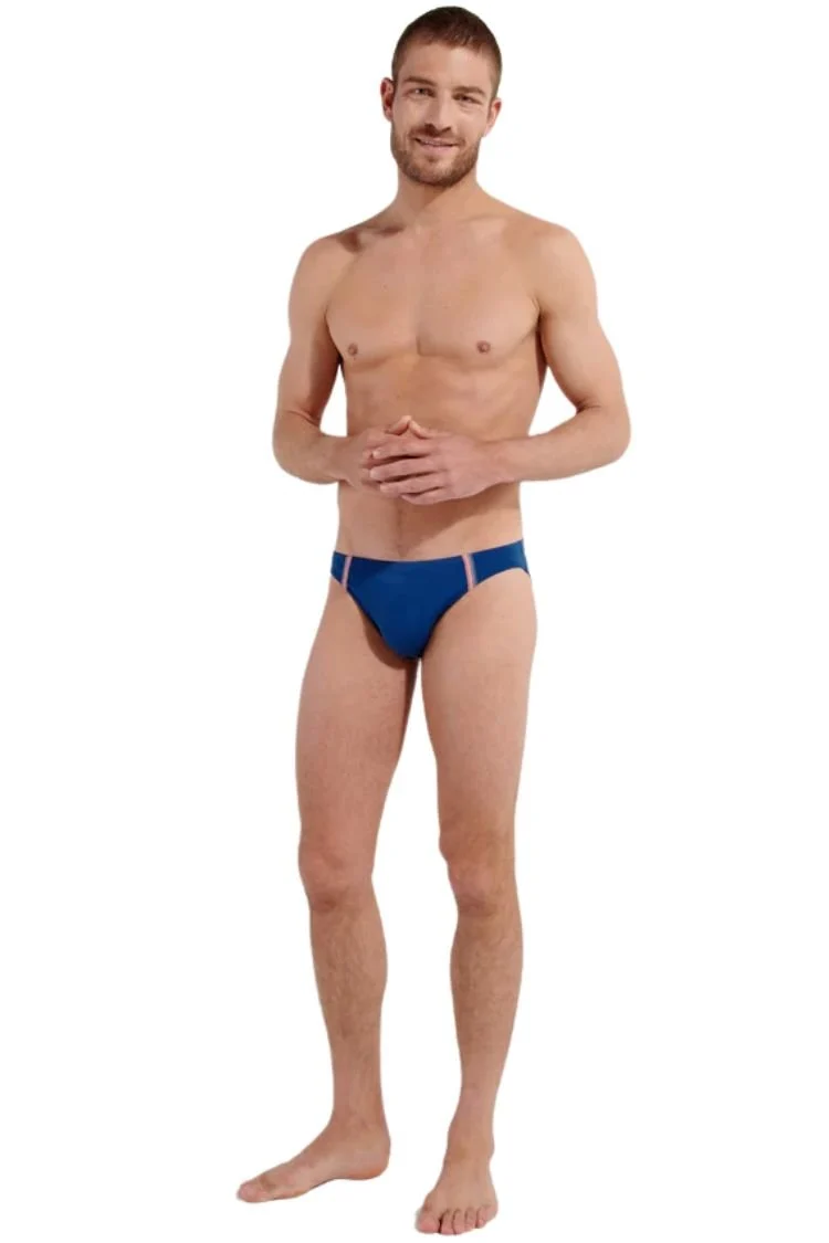 Nautical Cup Swim Micro Briefs, Navy - Image 5