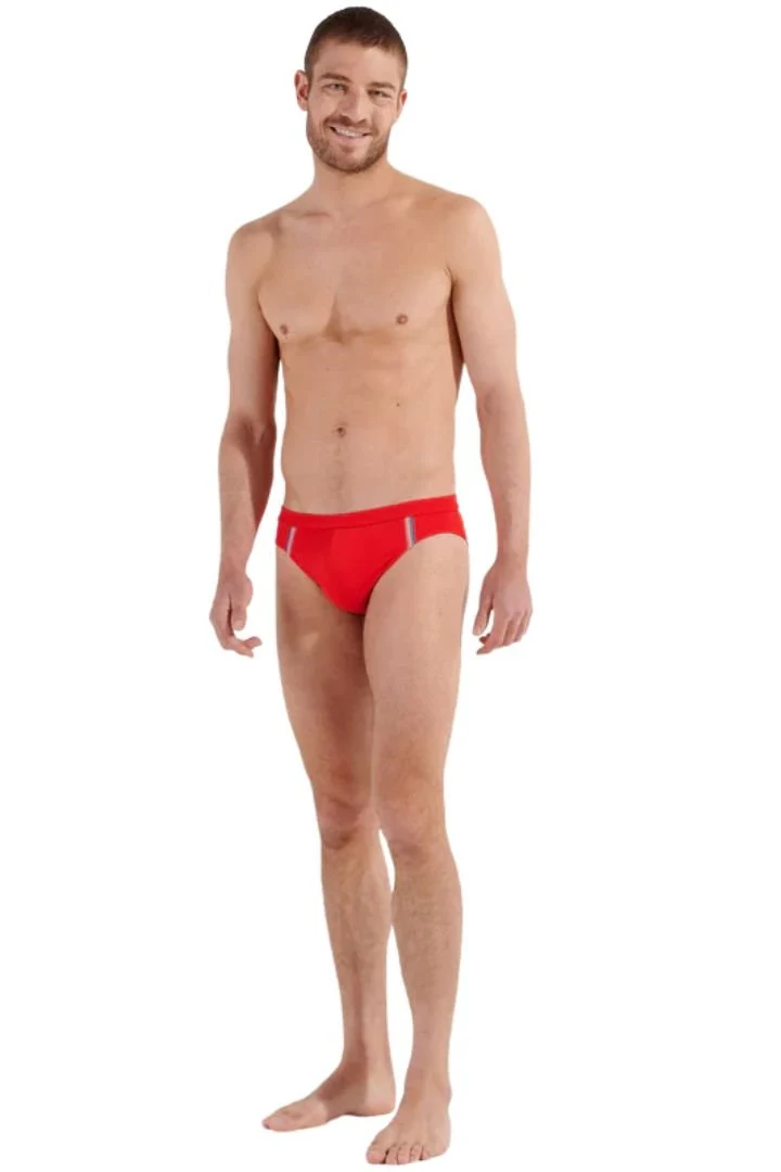 Nautical Cup Swim Mini Briefs, Red - Image 5