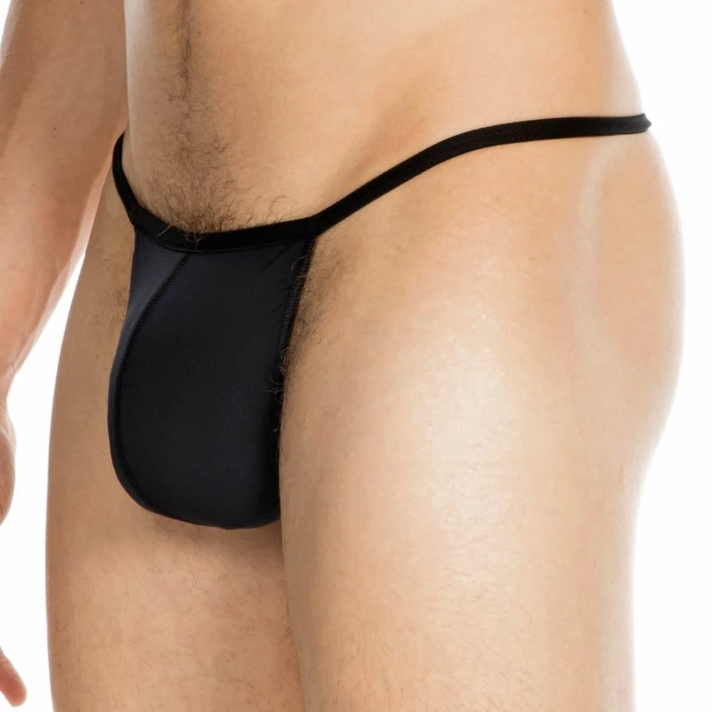 Plume Ultra-light G-String, Black - Image 2