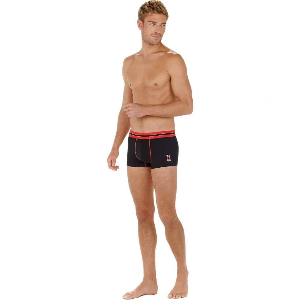 Run Sports Contrast Boxer Trunk, Black/red - Image 4