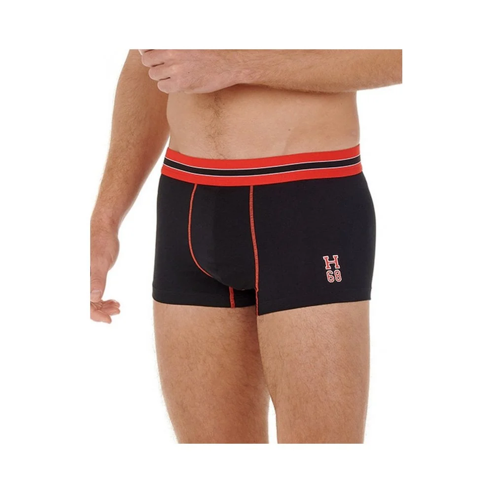 Run Sports Contrast Boxer Trunk, Black/red - Image 5