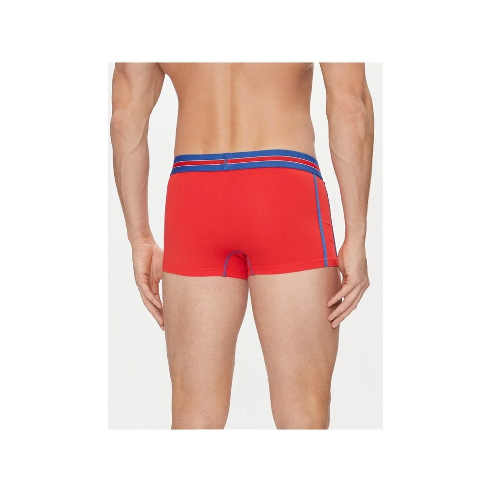 Run Sports Contrast Boxer Trunk, Red/blue - Image 3