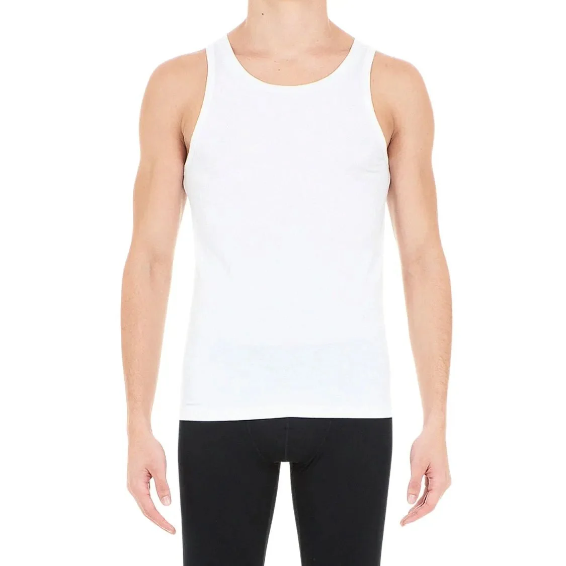 Supreme Cotton Tank Top Vest, White - Image 2