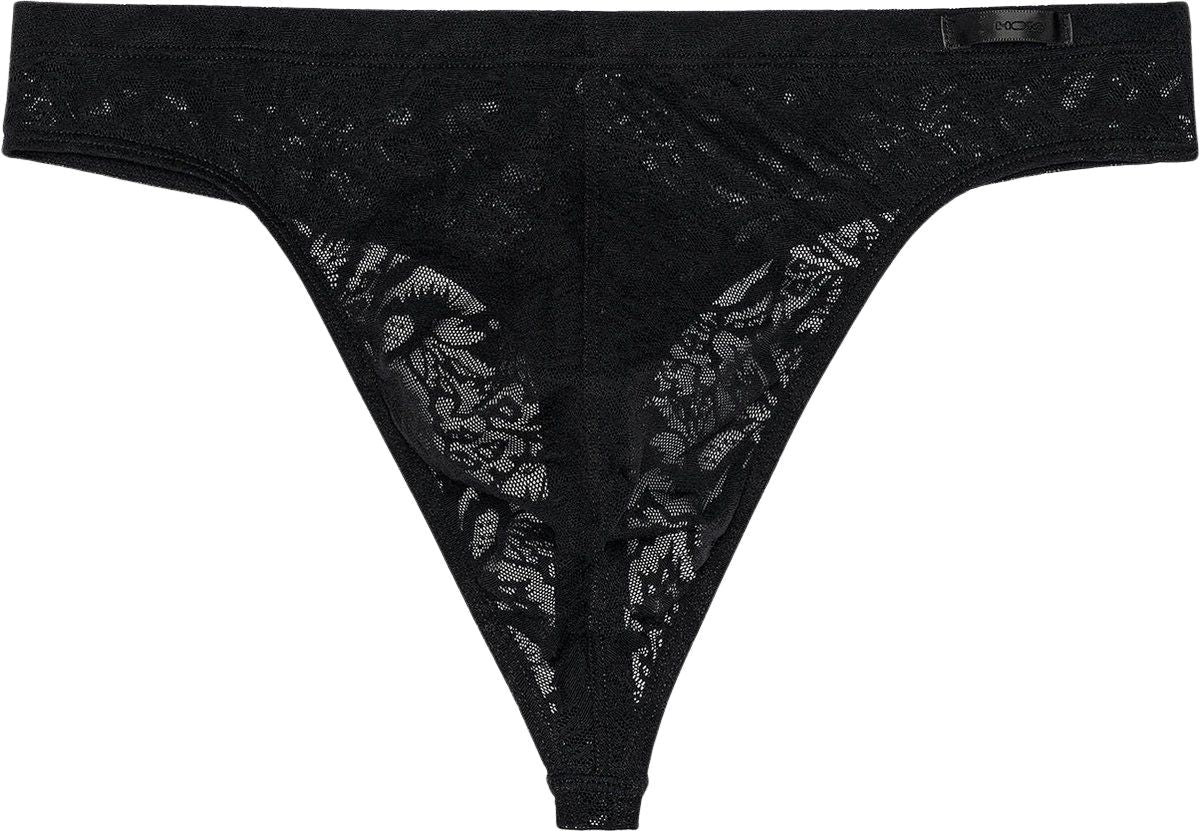 Temptation Free Cut Lace G-String, Black