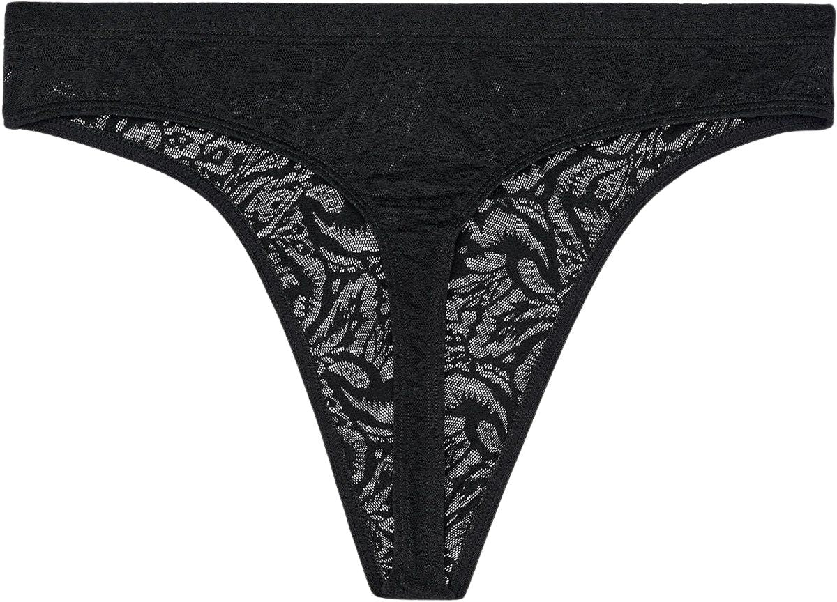 Temptation Free Cut Lace G-String, Black - Image 2