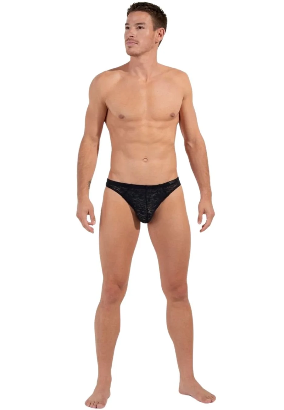 Temptation Free Cut Lace G-String, Black - Image 6