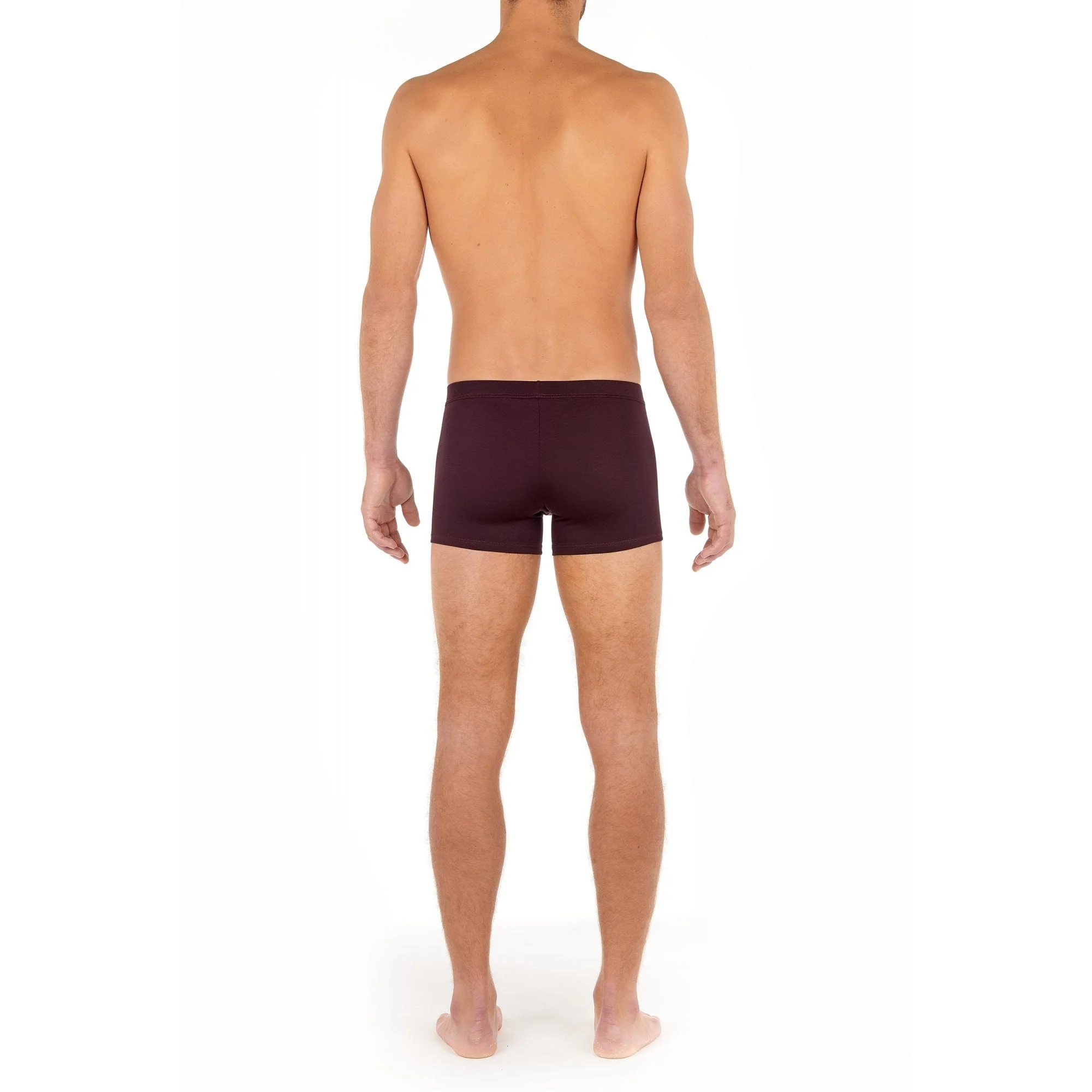 Tencel Soft Comfort Boxer Trunk, Burgundy - Image 3