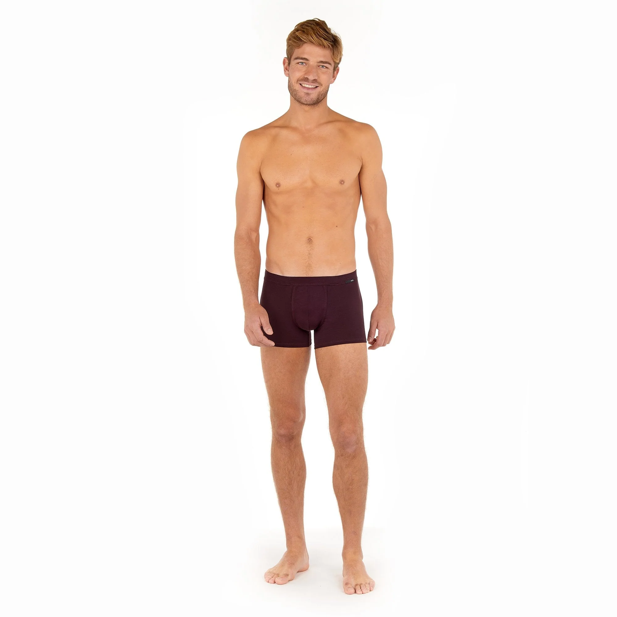 Tencel Soft Comfort Boxer Trunk, Burgundy - Image 4