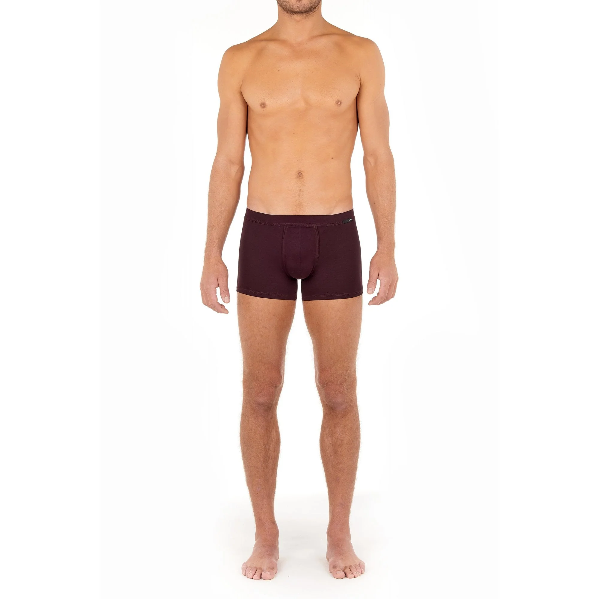 Tencel Soft Comfort Boxer Trunk, Burgundy - Image 6