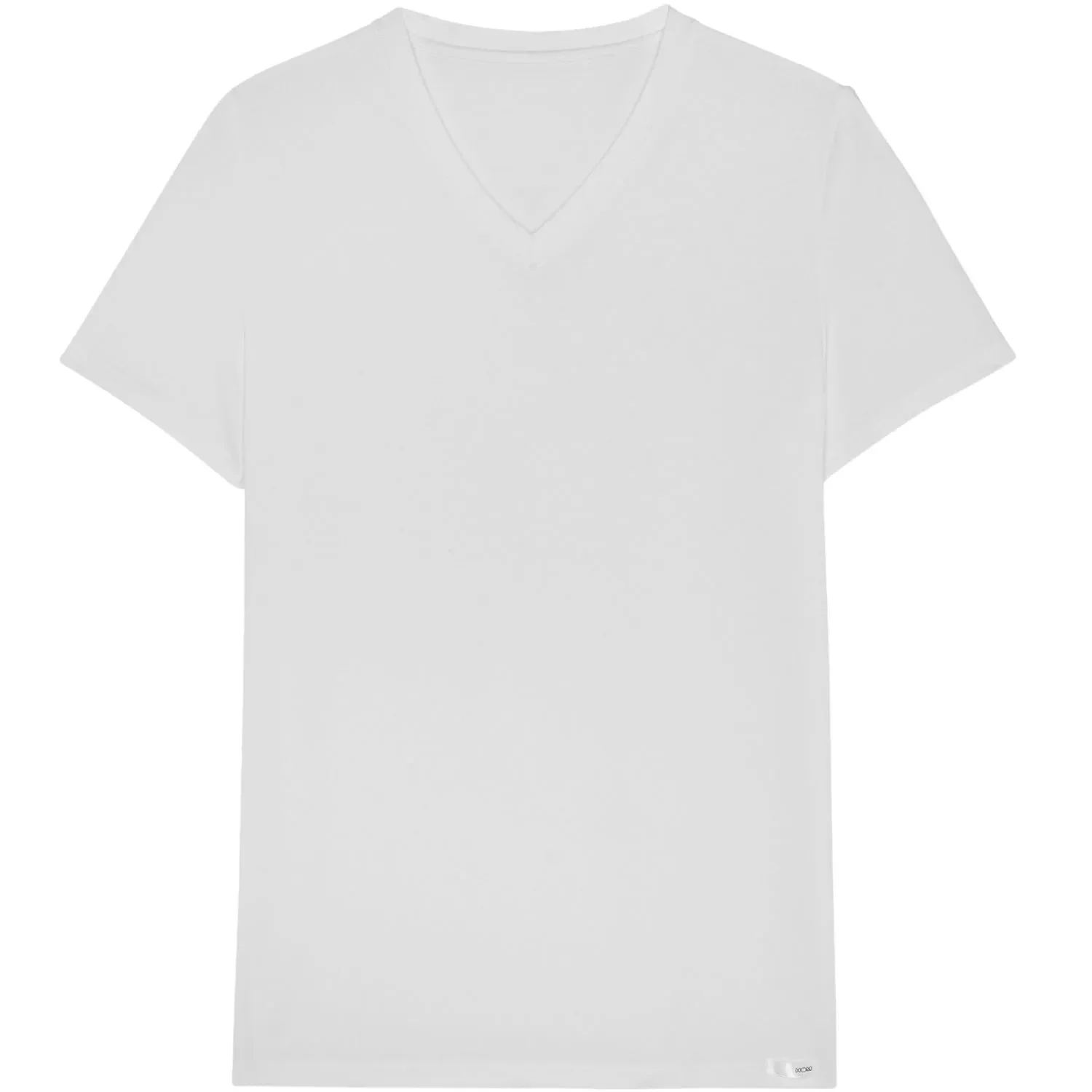 Tencel Soft V-Neck T-Shirt, White