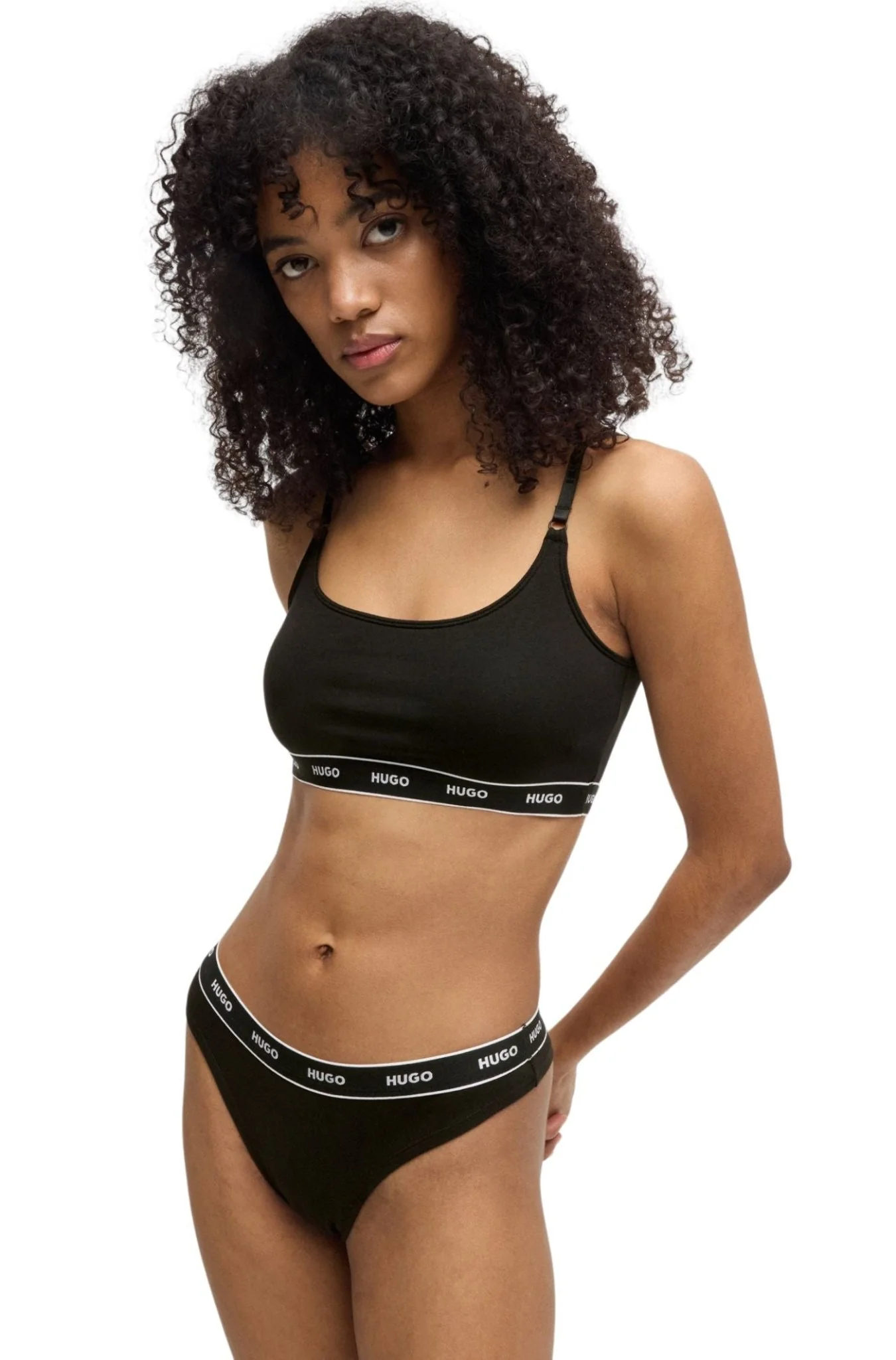 2-Pack Classic Logo Bralettes Hearts Gift Set, Black/red - Image 8