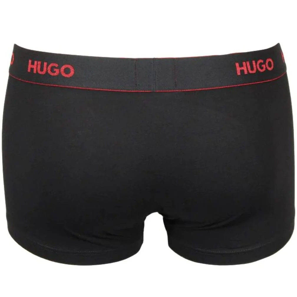3-Pack Classic Logo Boxer Trunks, Red/Khaki/Black - Image 3