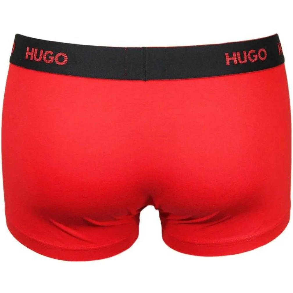 3-Pack Classic Logo Boxer Trunks, Red/Khaki/Black - Image 6