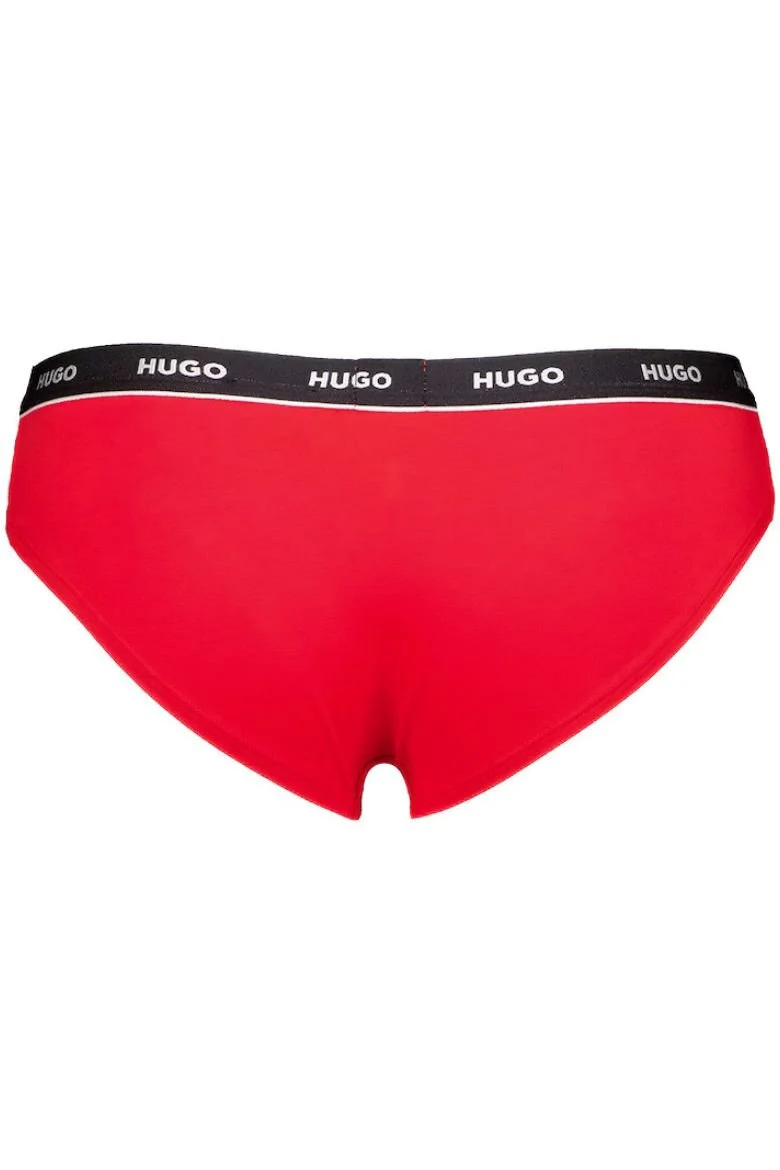 3-Pack Classic Logo Briefs, Black/Red/White - Image 3