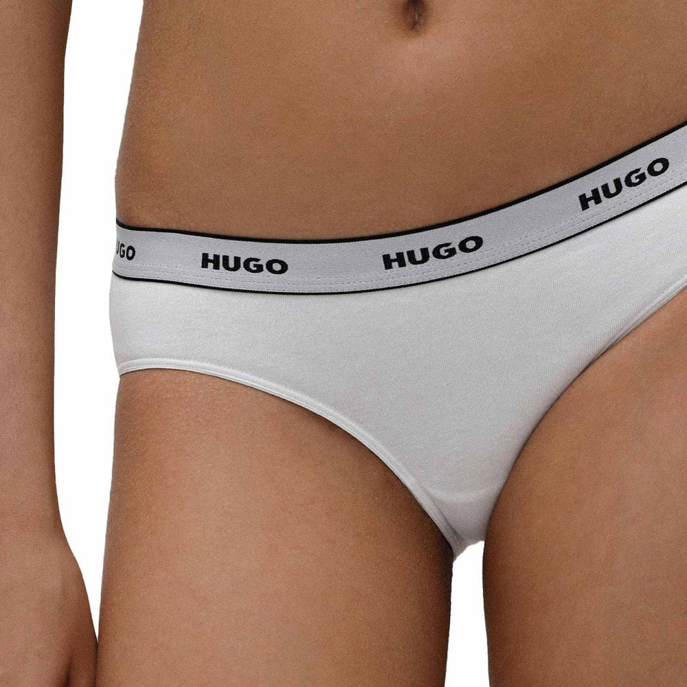3-Pack Classic Logo Briefs, White - Image 2