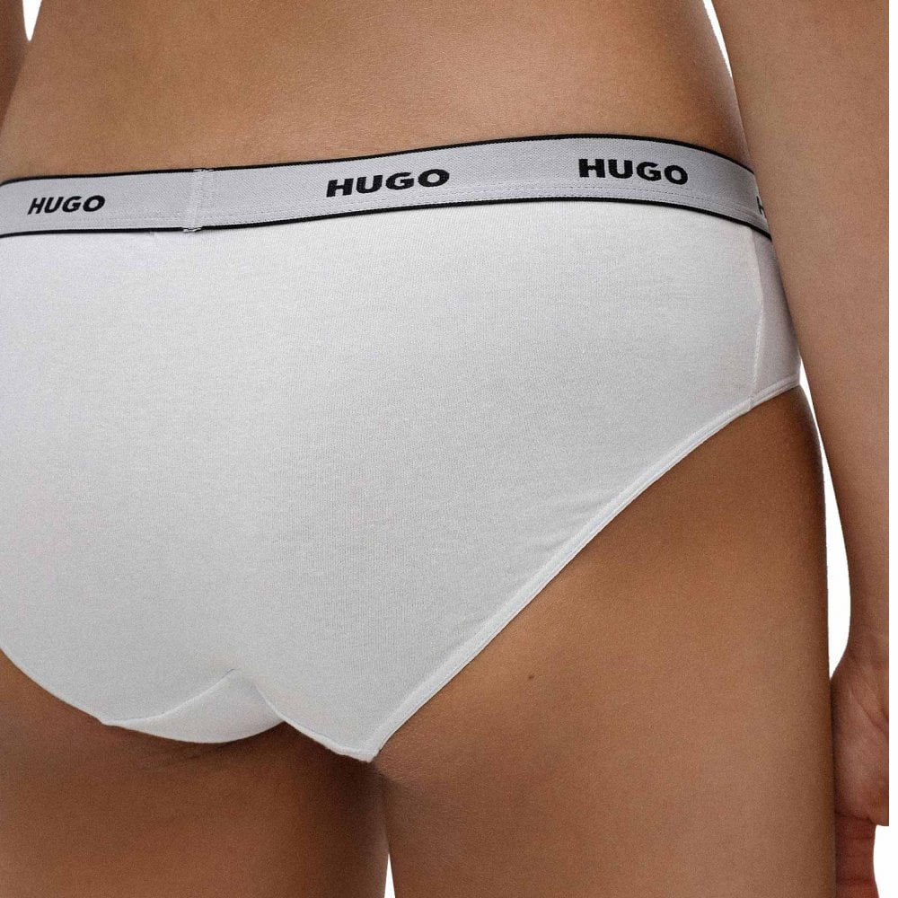 3-Pack Classic Logo Briefs, White - Image 3