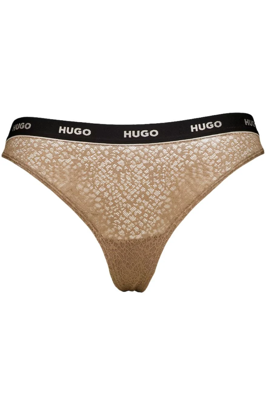 3-Pack Classic Logo Lace Thongs, Pink/Earth/Apricot - Image 4