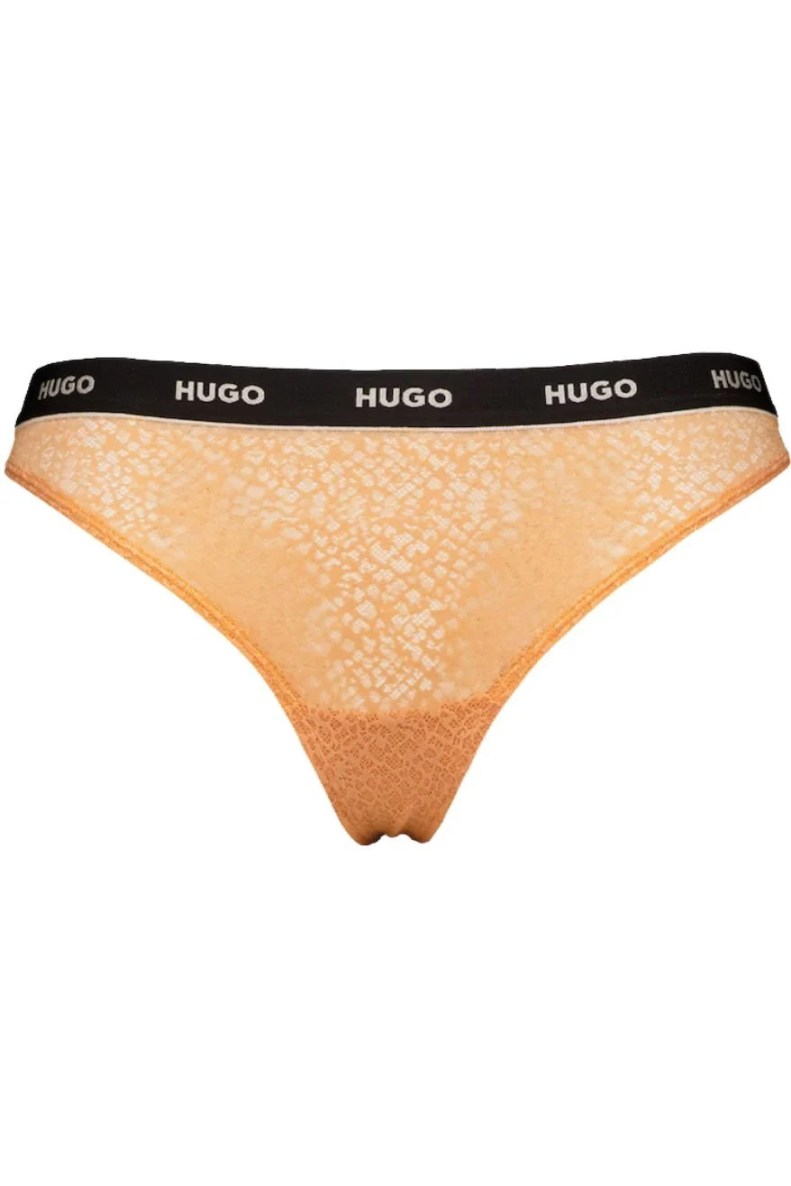 3-Pack Classic Logo Lace Thongs, Pink/Earth/Apricot - Image 6