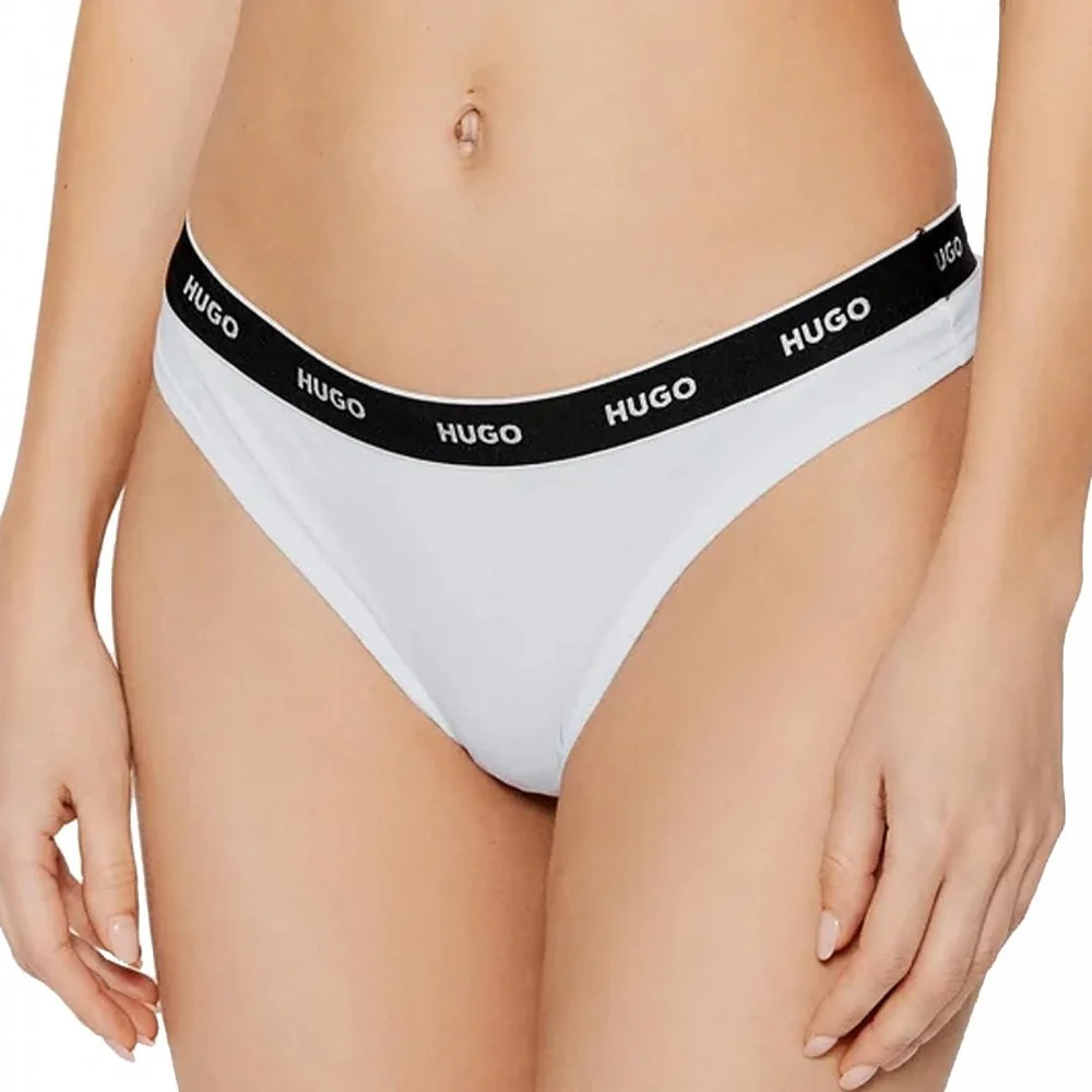 3-Pack Logo Thong, Black/Red/White - Image 2