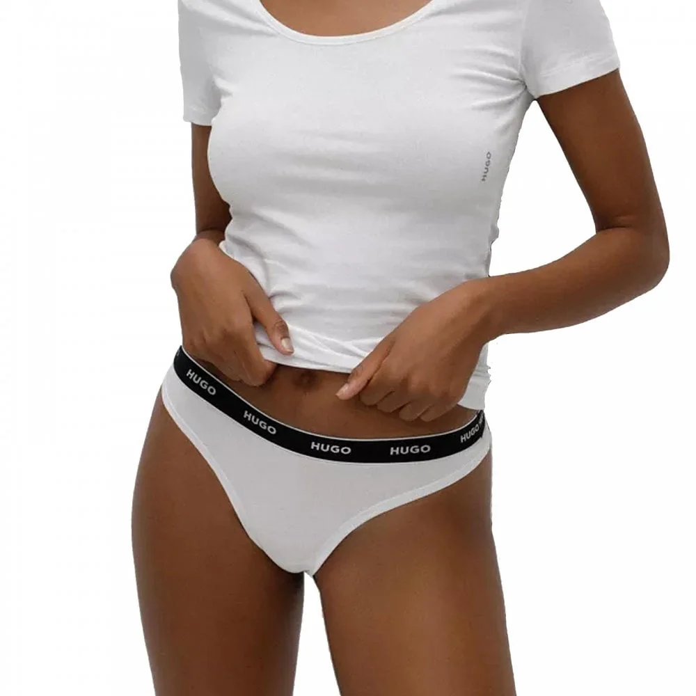 3-Pack Logo Thong, Black/White/Black - Image 2