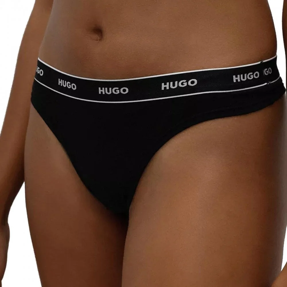 3-Pack Logo Thong, Black/White/Black - Image 4