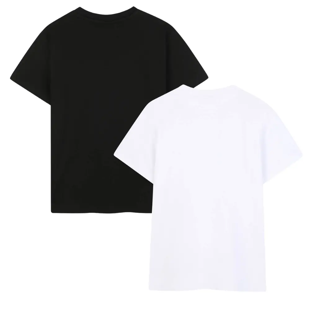 Boys 2-Pack Classic T-Shirts, Black/White - Image 4