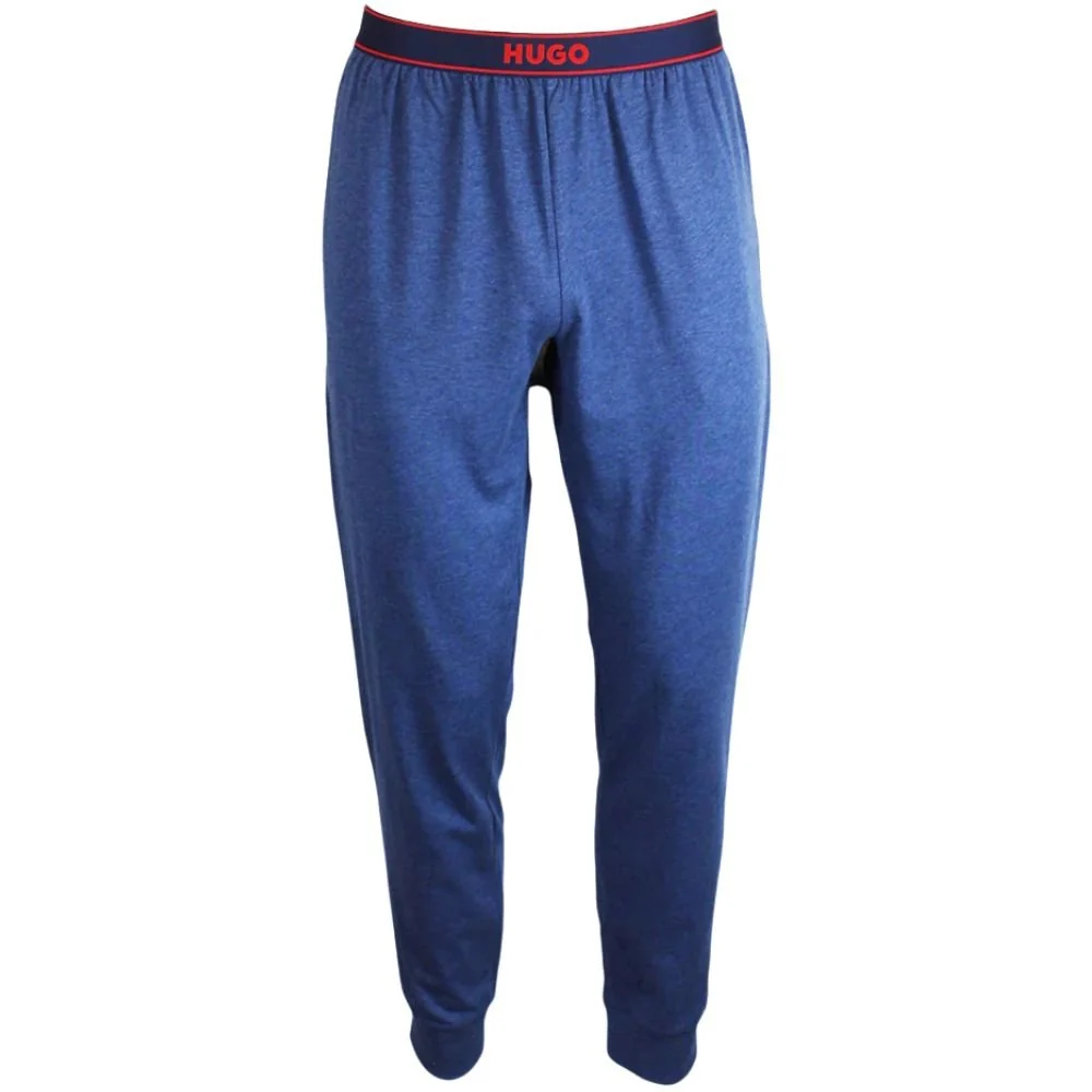 Laze Relaxed-Fit Jersey Loungewear Set, Marl Blue - Image 4