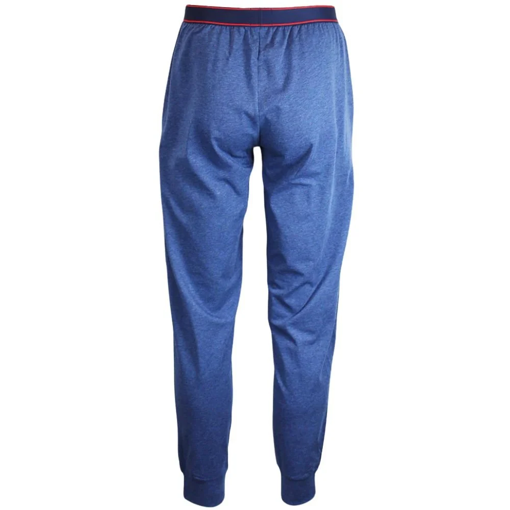 Laze Relaxed-Fit Jersey Loungewear Set, Marl Blue - Image 6